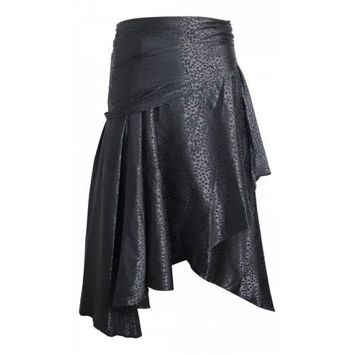 Pre-owned Dodo Bar Or Mid-length Skirt In Black