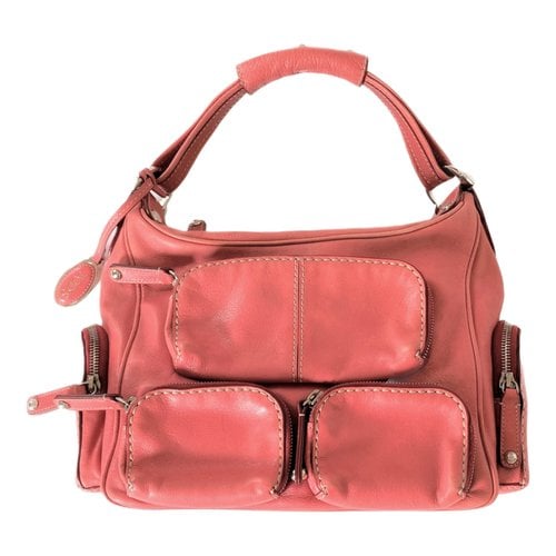 Pre-owned Tod's Leather Handbag In Pink