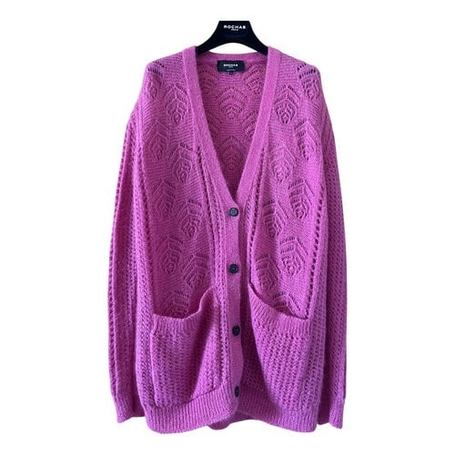 Pre-owned Rochas Wool Cardigan In Pink