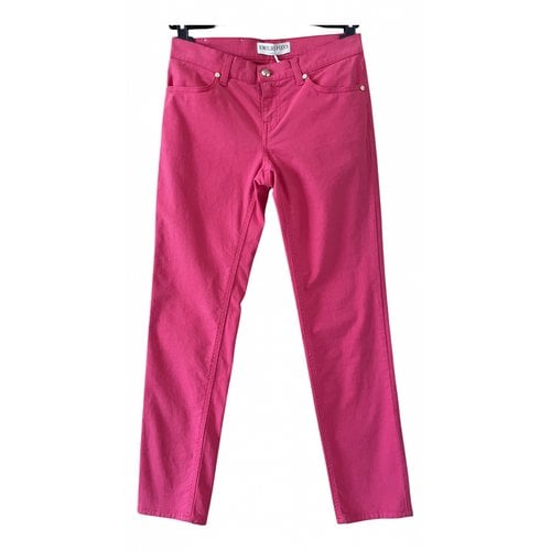 Pre-owned Emilio Pucci Straight Pants In Pink