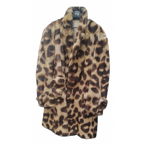 Pre-owned Vivienne Westwood Faux Fur Coat In Brown