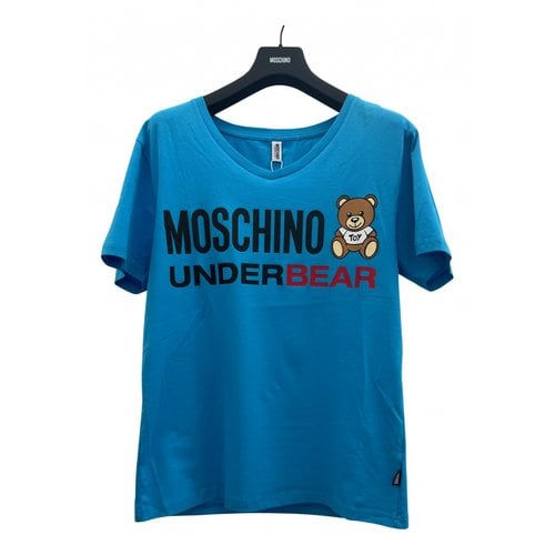 Pre-owned Moschino T-shirt In Blue