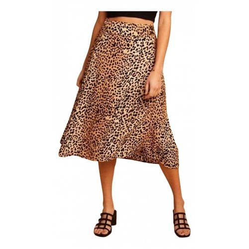 Pre-owned Faithfull The Brand Mid-length Skirt In Brown