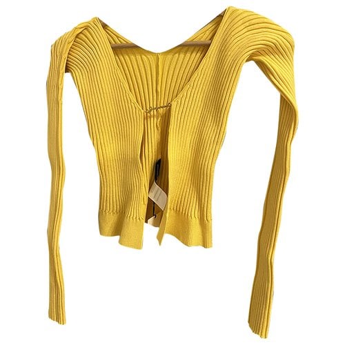 Pre-owned Jacquemus Cardigan In Yellow