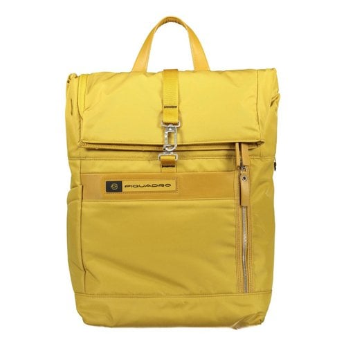 Pre-owned Piquadro Leather Bag In Yellow