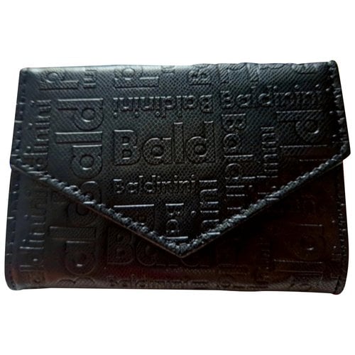 Pre-owned Baldinini Leather Wallet In Black