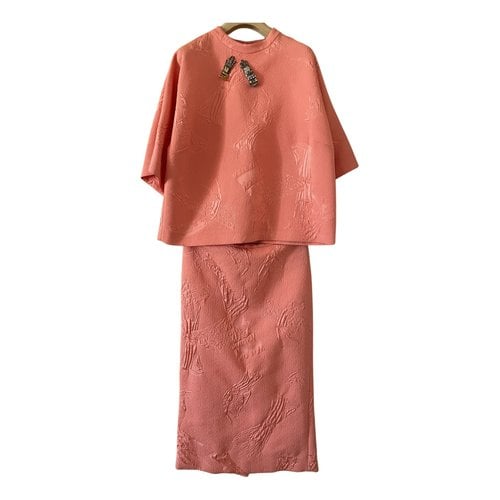 Pre-owned Rochas Skirt Suit In Pink