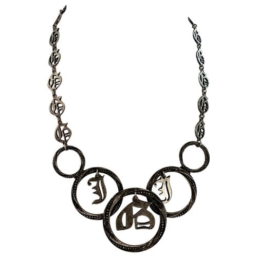 Pre-owned John Galliano Necklace In Silver
