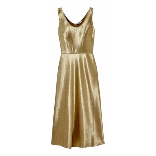 Pre-owned Vince Mid-length Dress In Gold