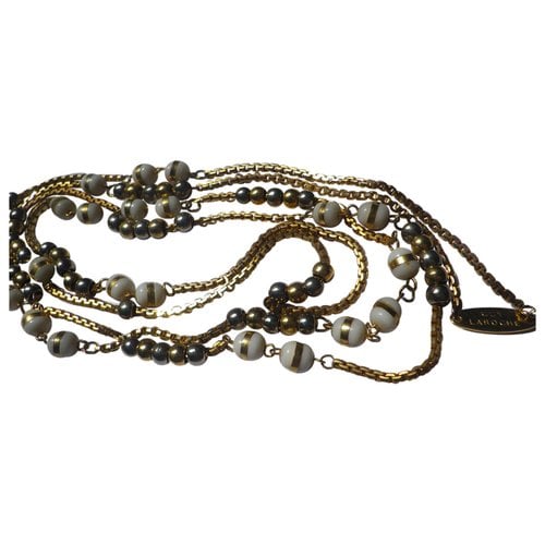 Pre-owned Guy Laroche Long Necklace In Gold