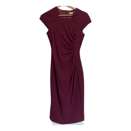 Pre-owned Lk Bennett Mid-length Dress In Burgundy