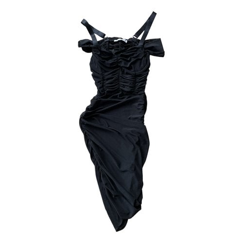 Pre-owned Danielle Guizio Mini Dress In Black