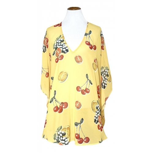 Pre-owned Show Me Your Mumu Tunic In Yellow