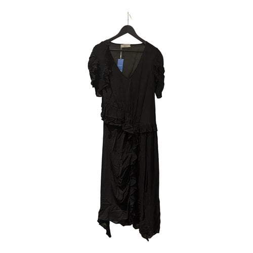 Pre-owned Preen Line Mid-length Dress In Black