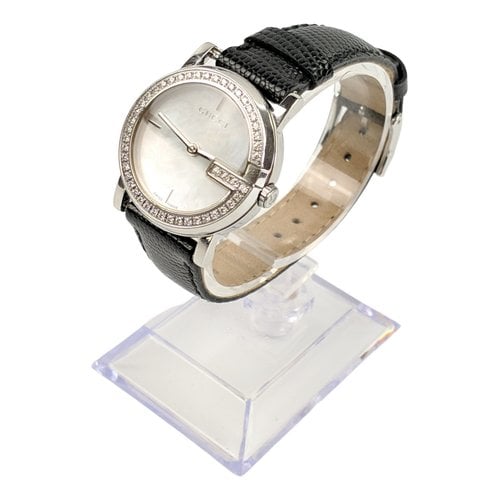 Pre-owned Gucci Diamantissima Watch In Silver
