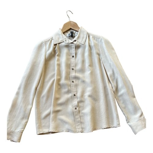 Pre-owned Chloé Silk Shirt In White