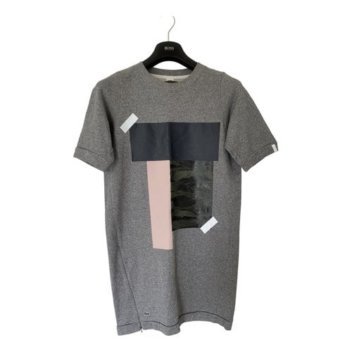 Pre-owned Lacoste Live Mini Dress In Grey