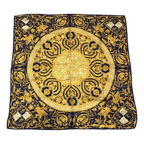 Pre-owned Dior Silk Scarf In Gold