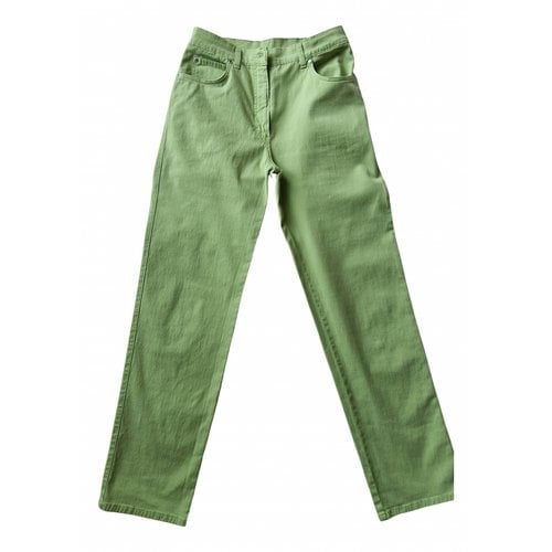 Pre-owned Piazza Sempione Straight Pants In Green