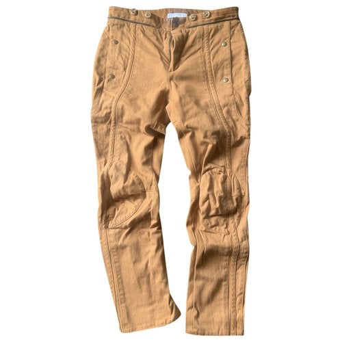 Pre-owned Chloé Trousers In Brown