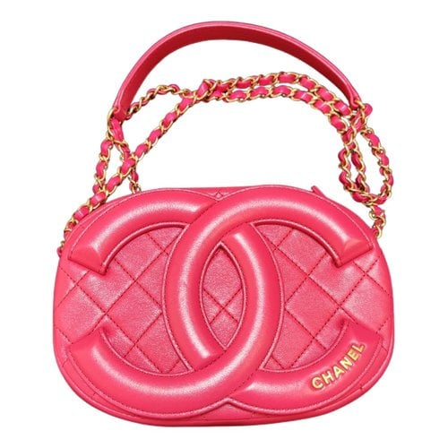 Pre-owned Chanel Camera Leather Crossbody Bag In Red