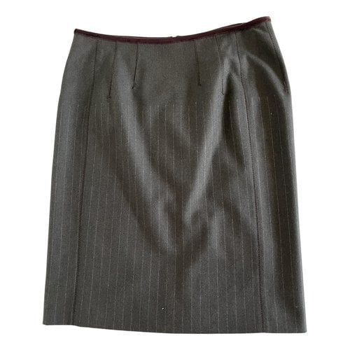 Pre-owned Jean Paul Gaultier Wool Skirt In Brown
