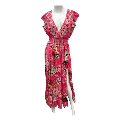 Pre-owned Hemant & Nandita Maxi Dress In Pink