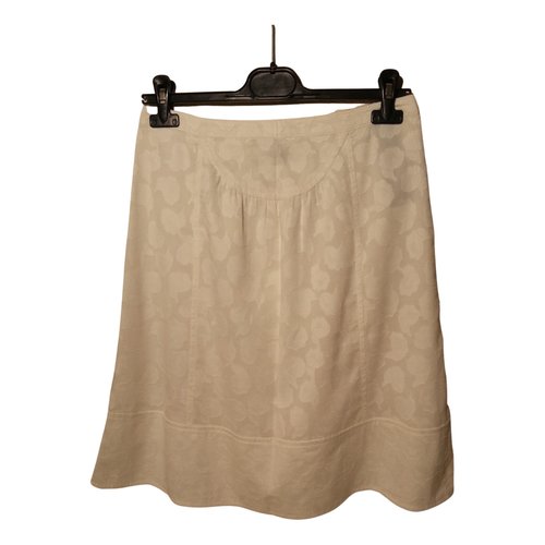 Pre-owned Marc By Marc Jacobs Skirt In Ecru