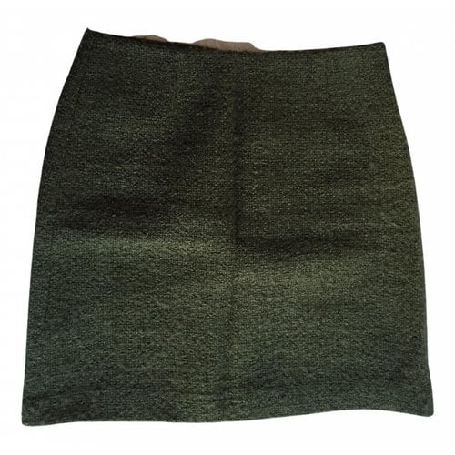 Pre-owned Hobbs Wool Mini Skirt In Green