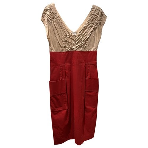 Pre-owned Philosophy Di Alberta Ferretti Mid-length Dress In Red