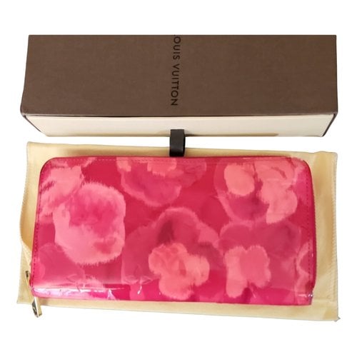Pre-owned Louis Vuitton Ikat Leather Wallet In Pink