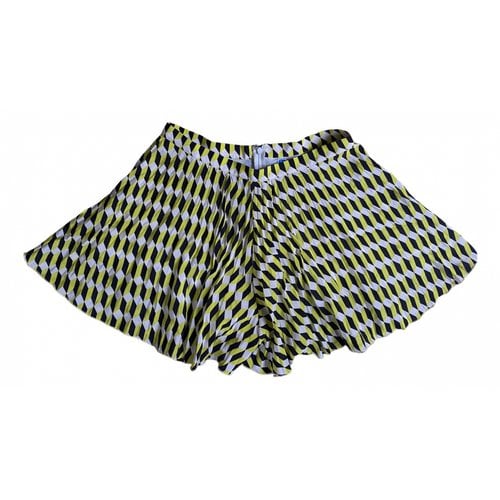 Pre-owned Msgm Mini Skirt In Yellow
