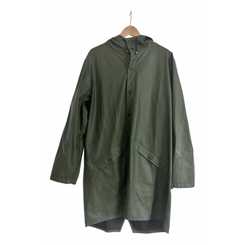 Pre-owned Rains Trenchcoat In Green