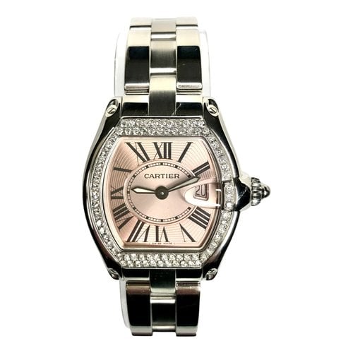 Pre-owned Cartier Roadster Watch In Silver