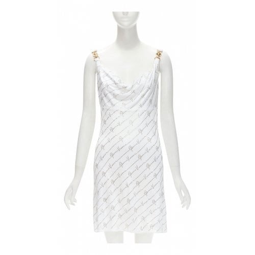 Pre-owned Versace Mid-length Dress In White