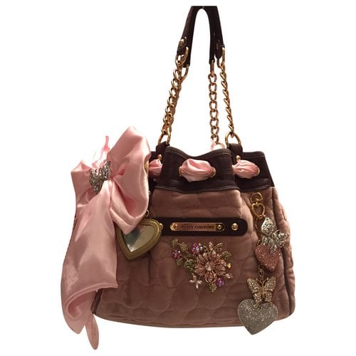 Pre-owned Juicy Couture Velvet Handbag In Pink