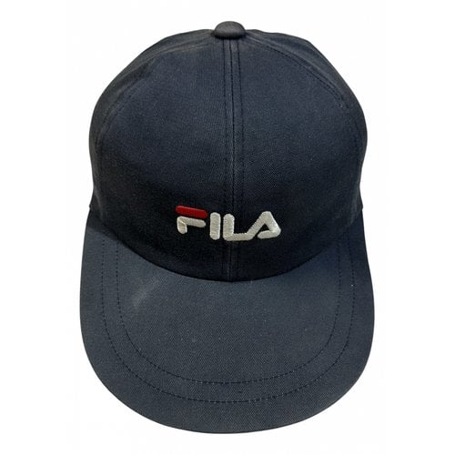Pre-owned Fila Hat In Navy