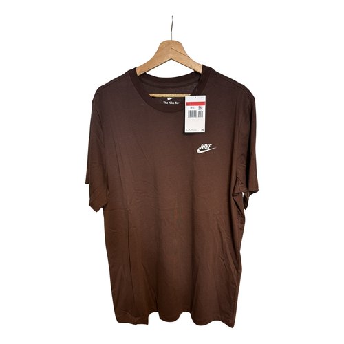 Pre-owned Nike T-shirt In Brown