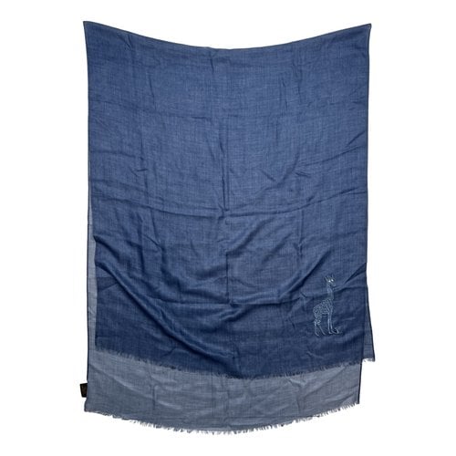 Pre-owned Louis Vuitton Cashmere Scarf In Blue