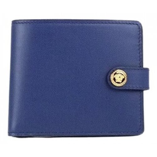Pre-owned Versace Leather Small Bag In Blue