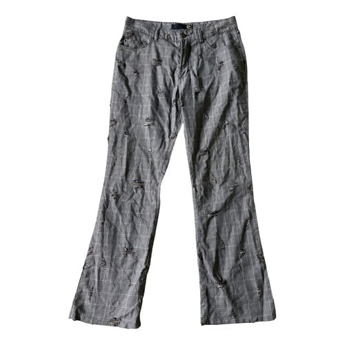 Pre-owned Just Cavalli Large Pants In Grey