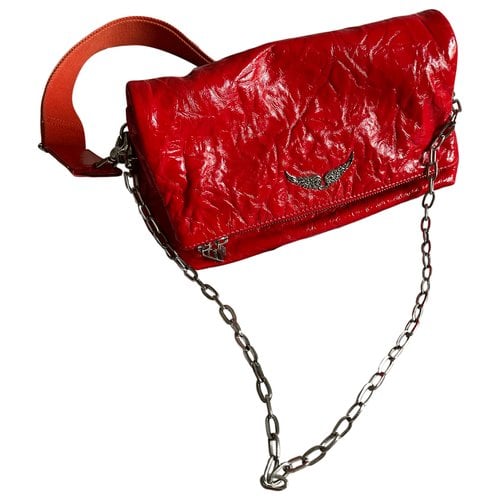 Pre-owned Zadig & Voltaire Rock Leather Handbag In Red