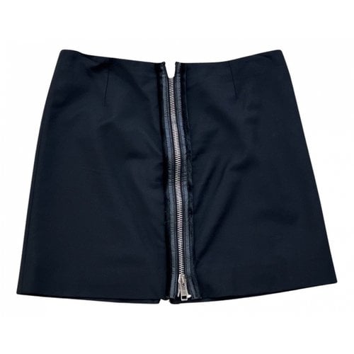Pre-owned Givenchy Wool Mini Skirt In Black