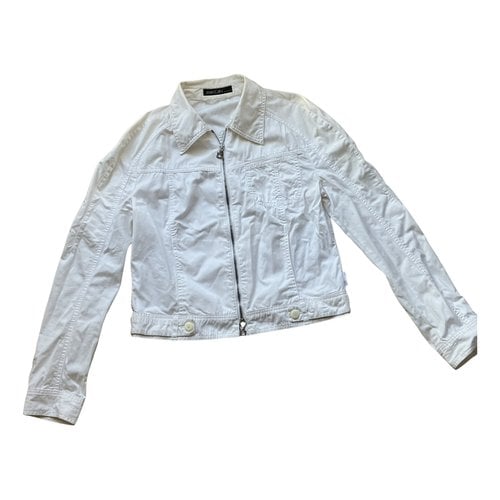 Pre-owned Marc Cain Jacket In White