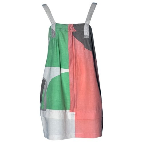 Pre-owned See By Chloé Linen Mini Dress In Multicolour