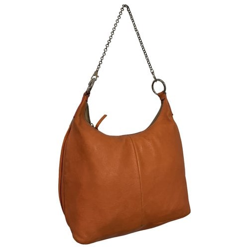 Pre-owned Miu Miu Leather Handbag In Orange