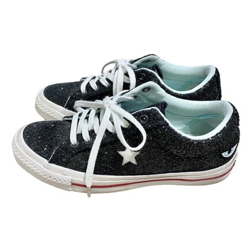 Pre-owned Converse Trainers In Black