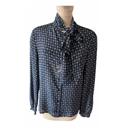 Pre-owned Max & Co Silk Shirt In Blue