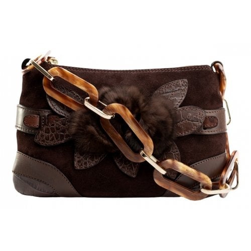 Pre-owned Valentino Garavani Carry Secret Handbag In Brown