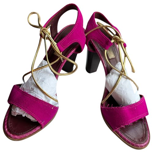 Pre-owned Nina Ricci Leather Sandal In Pink
